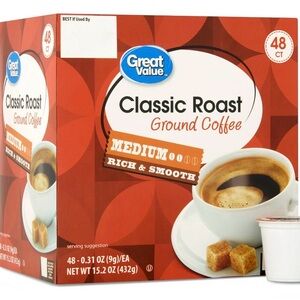 Classic Roast Ground Coffee Pods - Medium, Rich & Smooth